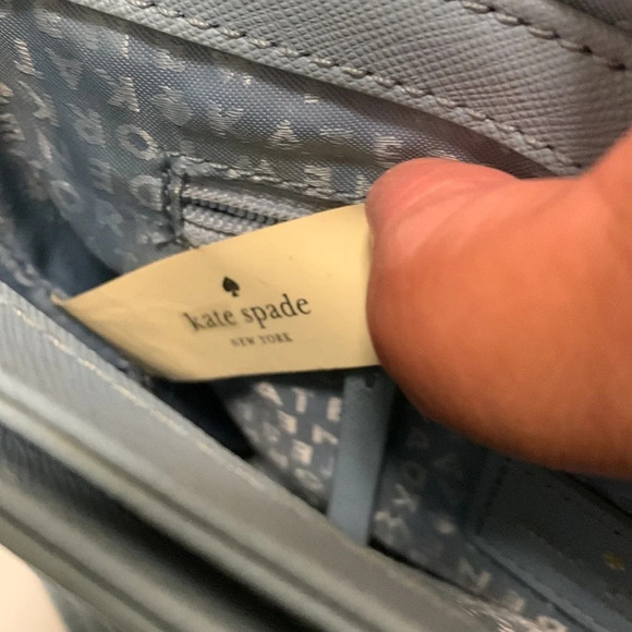 KATE SPADE Laurel Way Large Carsen Crossbody in Light Blue - Picture 8 of 11